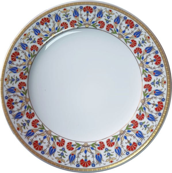 Porselen Resim Tabağı  25cm altın yaldızlı-12 (2)